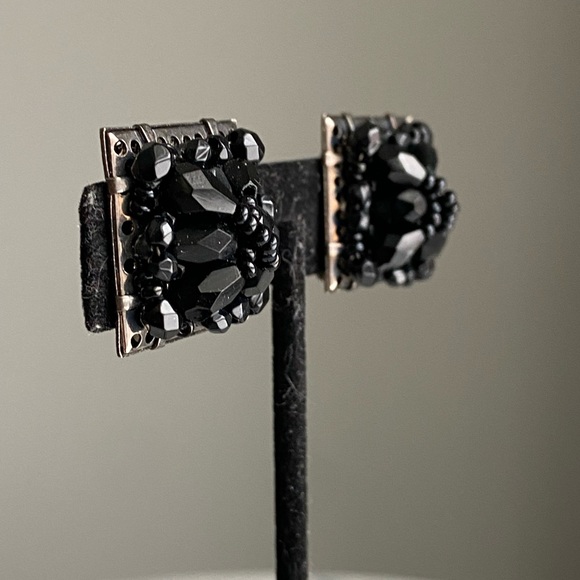 Black Bead Signed Shoe Clips - Picture 11 of 11